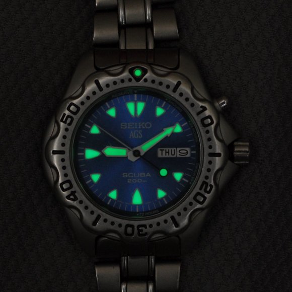 Seiko Kinetic Scuba Divers, 5M23 6B40, SBBW015, AGS, Refurbished, J49 - Picture 5 of 10